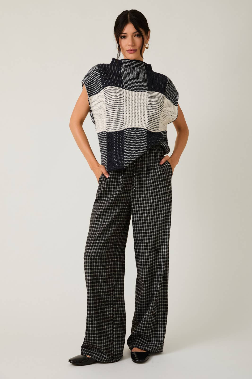 FLANNEL PANTS: BLACK-MULTI PLAID