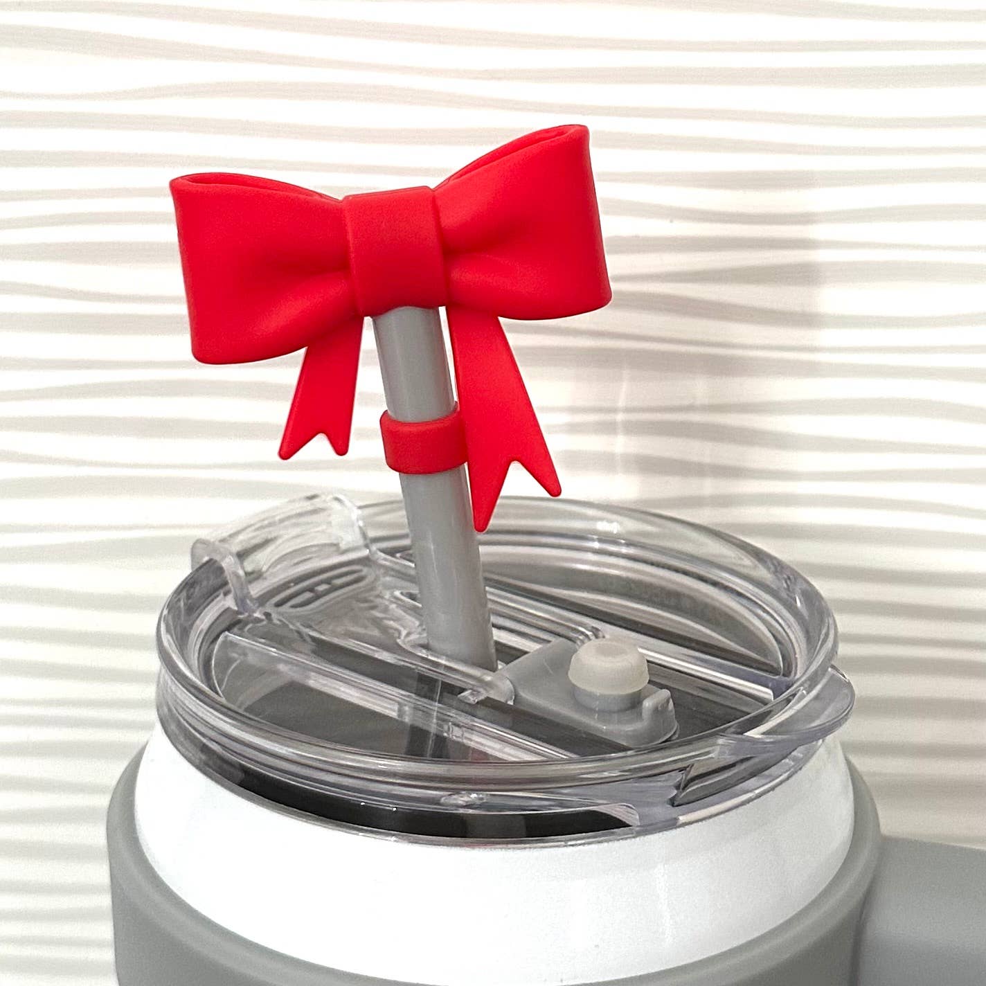 Straw Cover Topper Bow