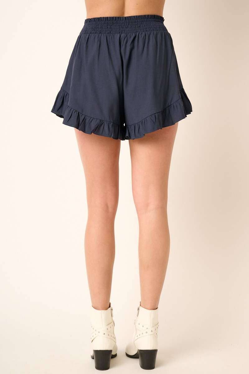 BRITTANY RUFFLE DETAIL SHORTS