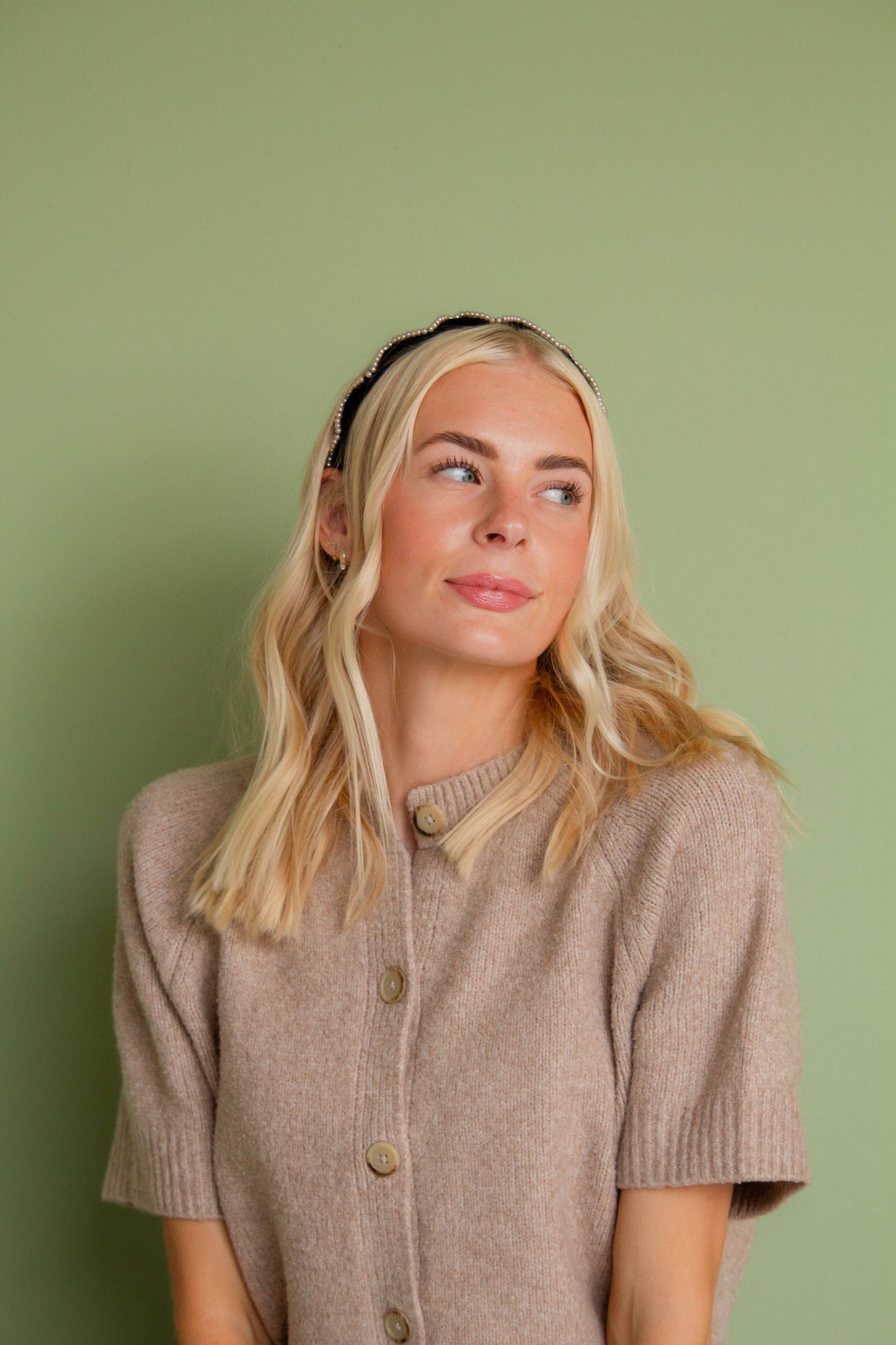 Zig Zag Pearl Headband