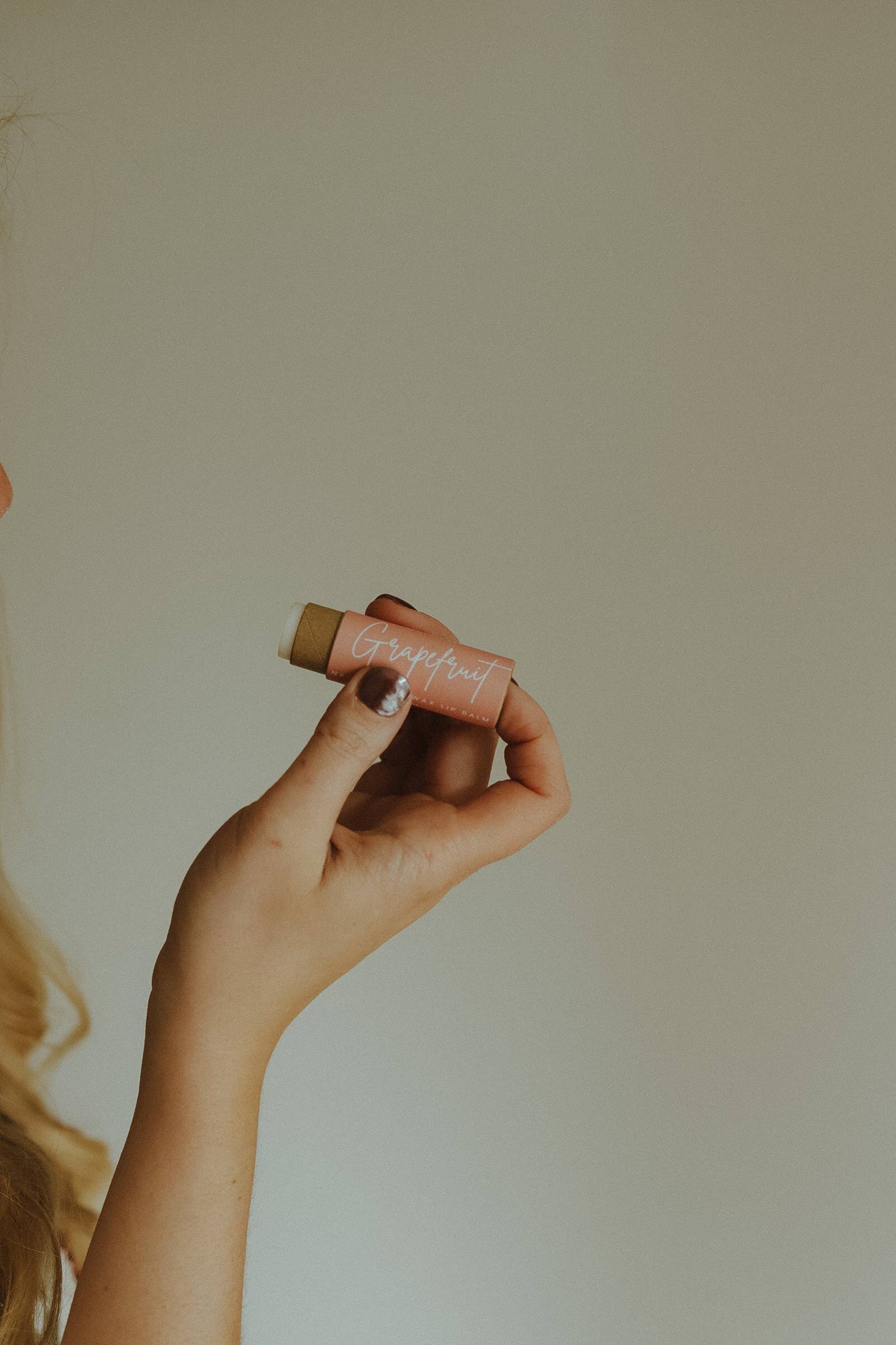 Beeswax Lip Balm Plastic-Free: Grapefruit
