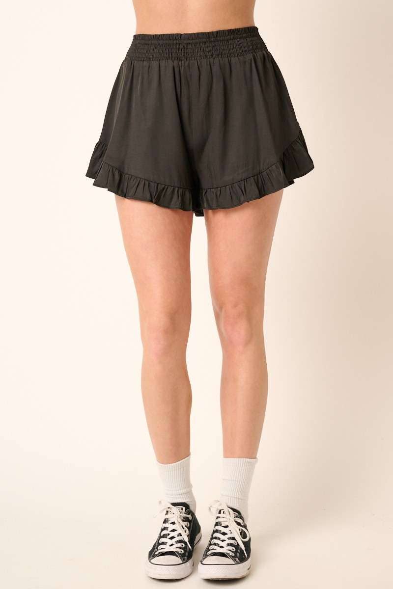BRITTANY RUFFLE DETAIL SHORTS
