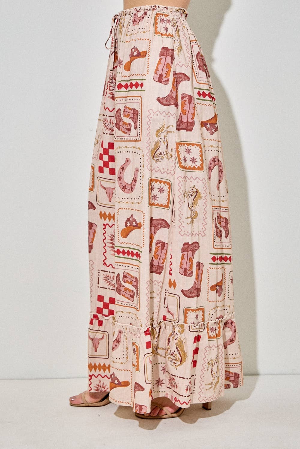 LANEY WESTERN MAXI SKIRT