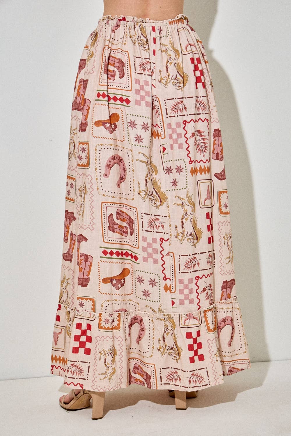 LANEY WESTERN MAXI SKIRT
