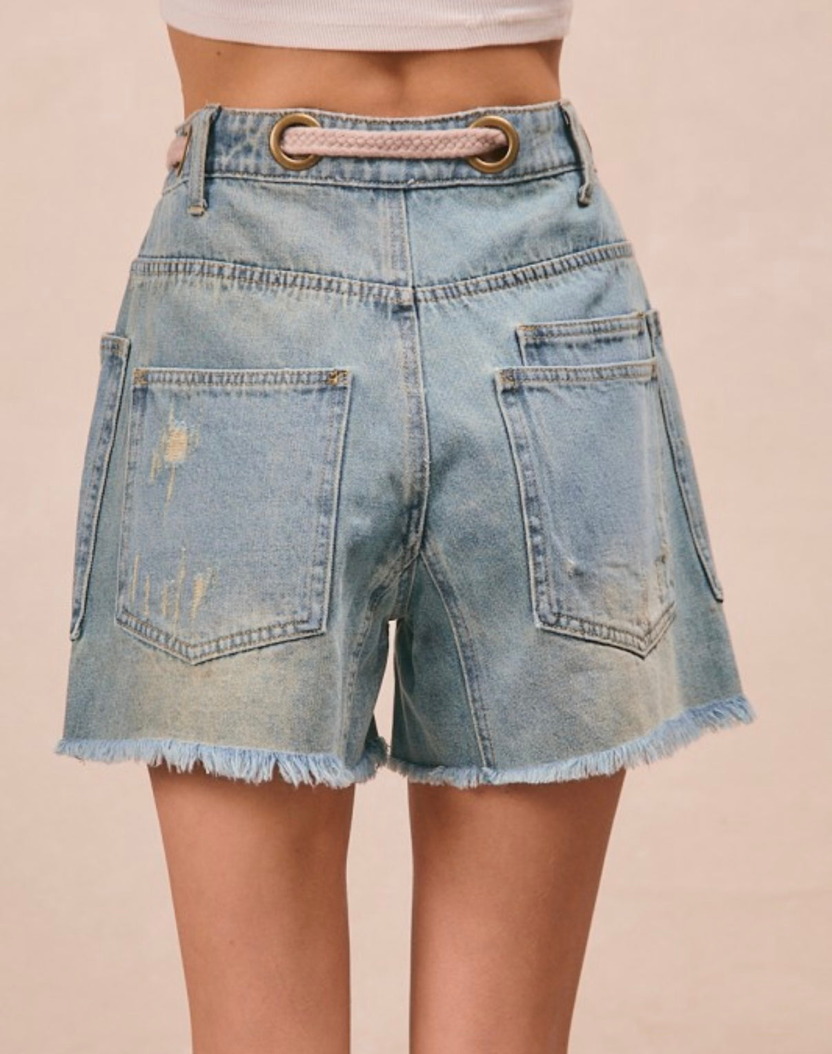 BiBi tie waist shorts