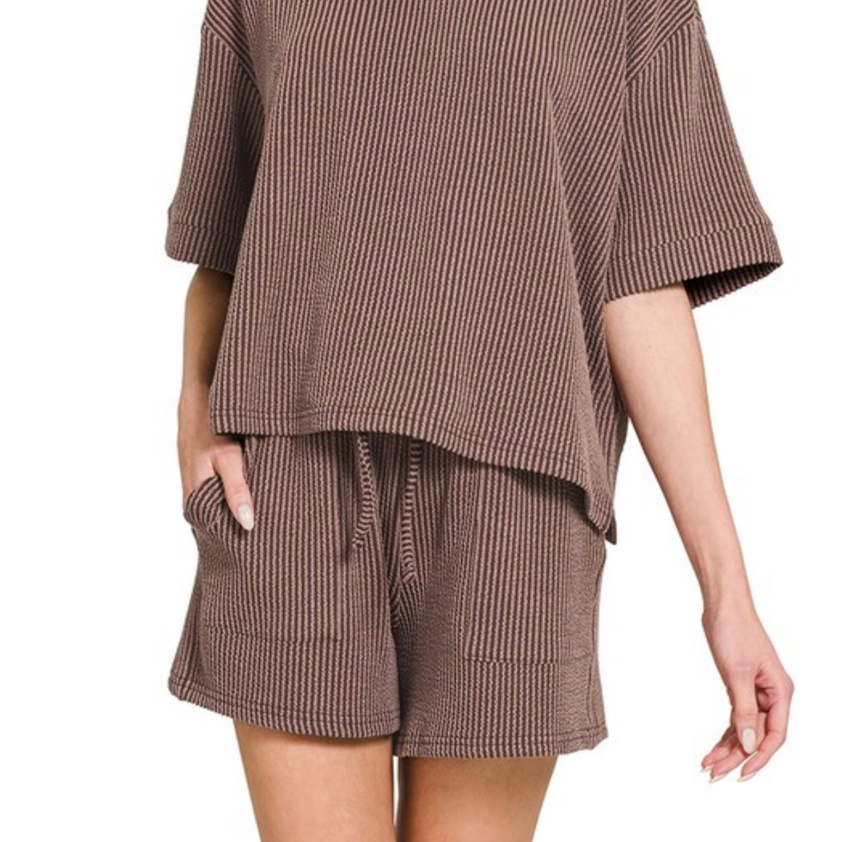 Cora ribbed shorts