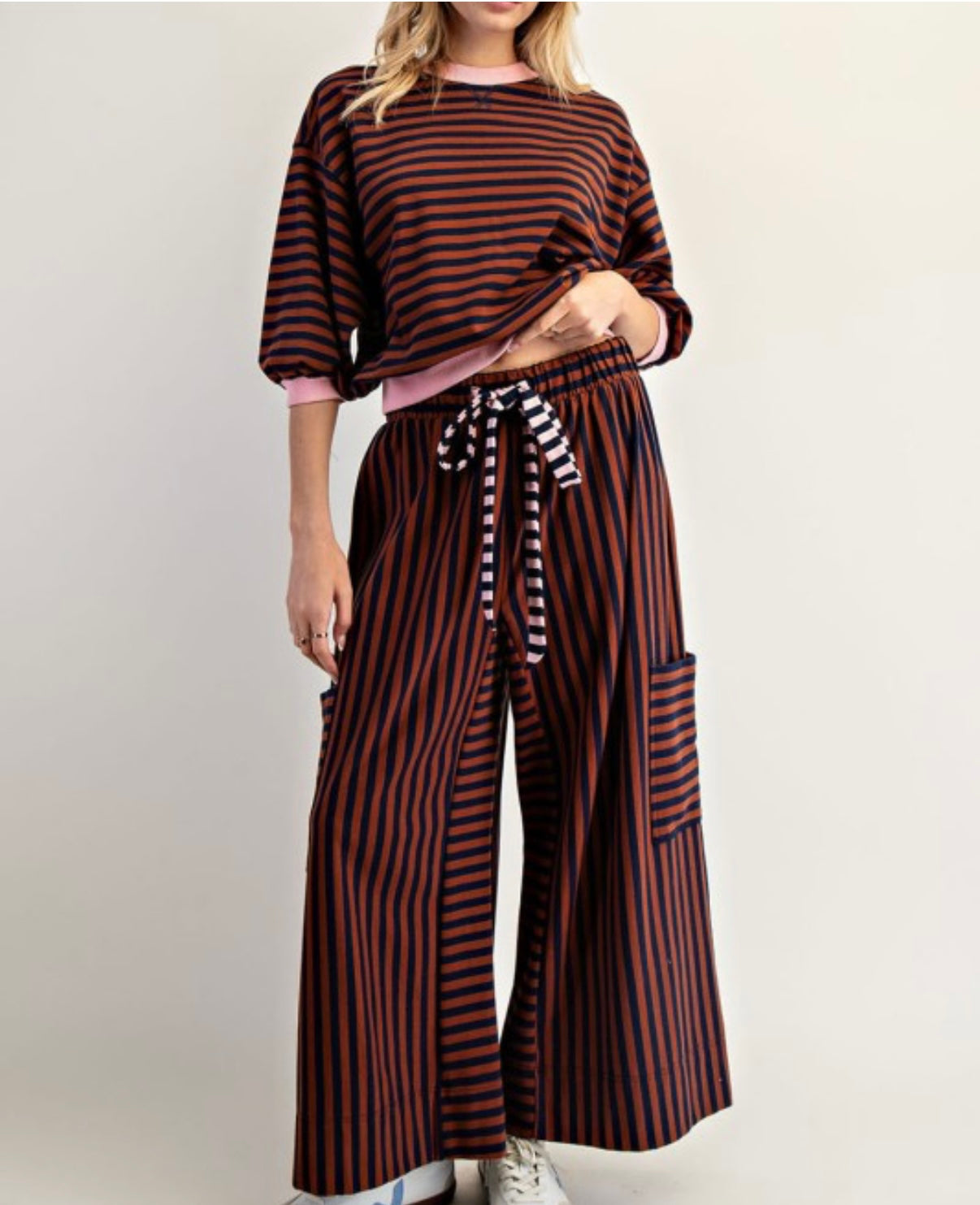 Justine Stripe Pocket Pants