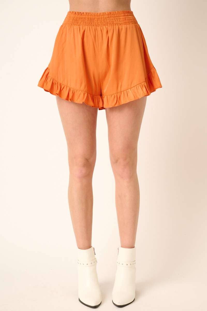 BRITTANY RUFFLE DETAIL SHORTS