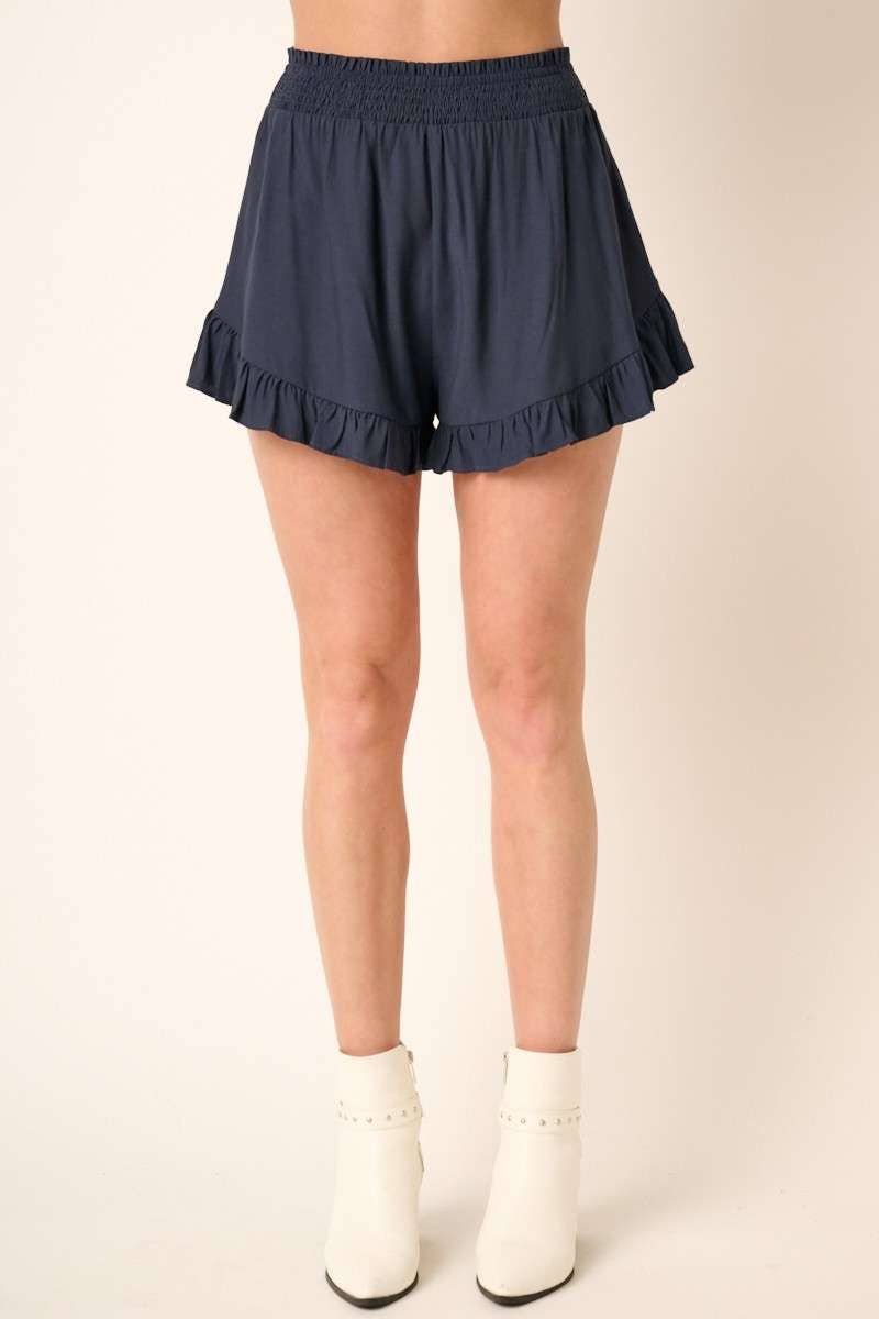 BRITTANY RUFFLE DETAIL SHORTS