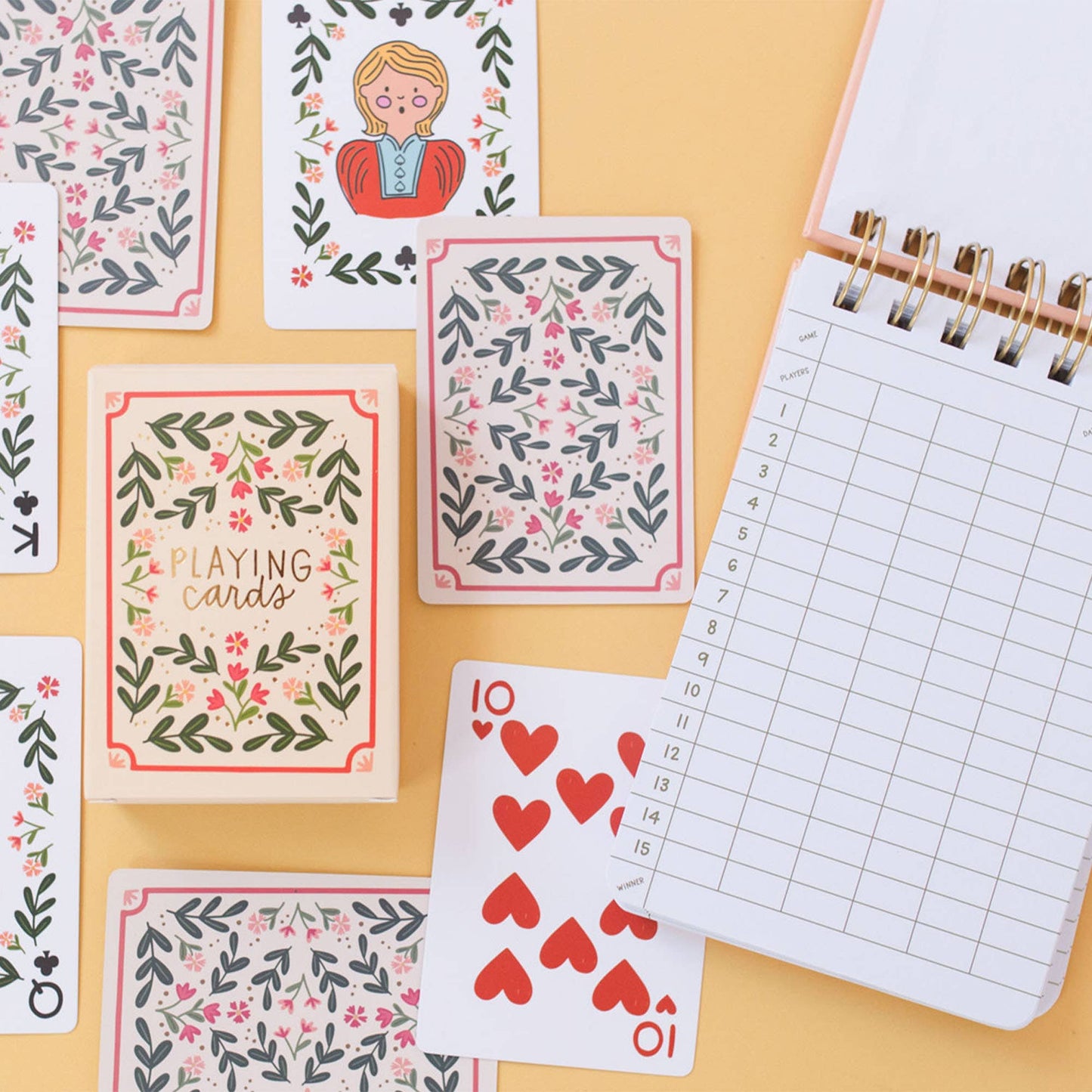 Game Night Set of Playing Cards & Notebook