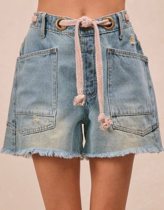 BiBi tie waist shorts