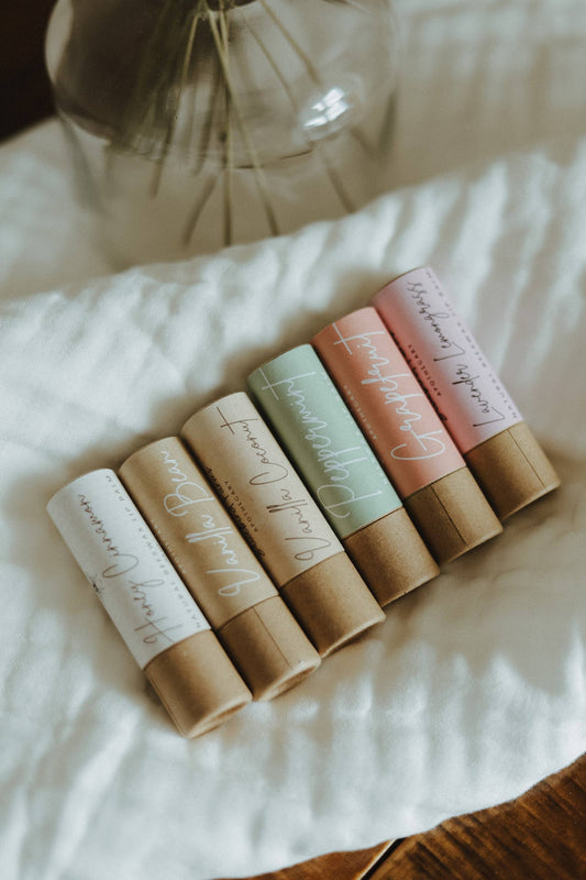 Beeswax Lip Balm Plastic-Free: Vanilla Bean