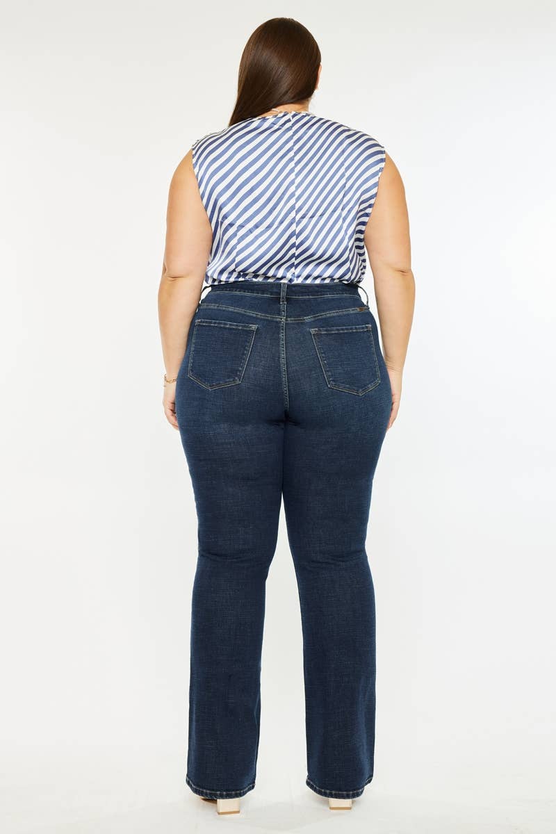 CURVY HIGH RISE BOOTCUT JEANS