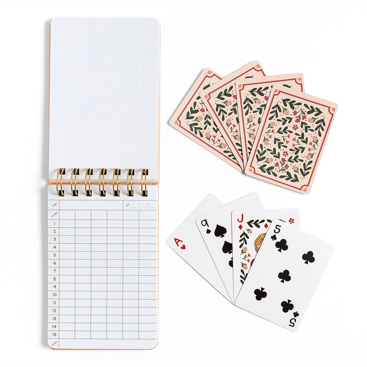 Game Night Set of Playing Cards & Notebook