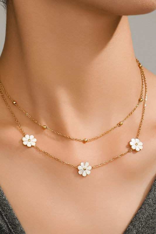 Heidi Flower Layered Necklace
