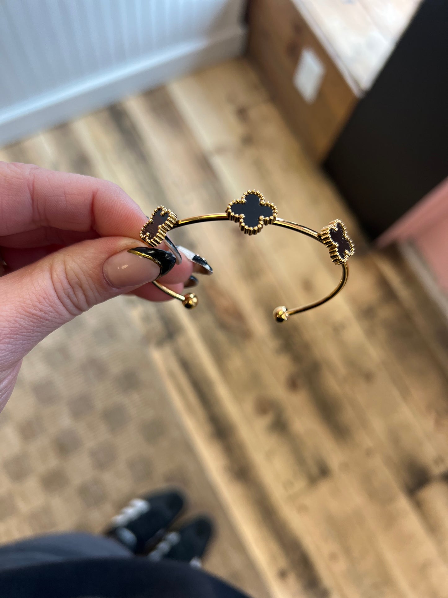 Viola Gold & Black Cuff