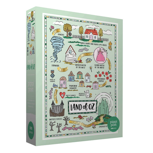 The Wizard of Oz Map - 500 Piece Jigsaw Puzzle