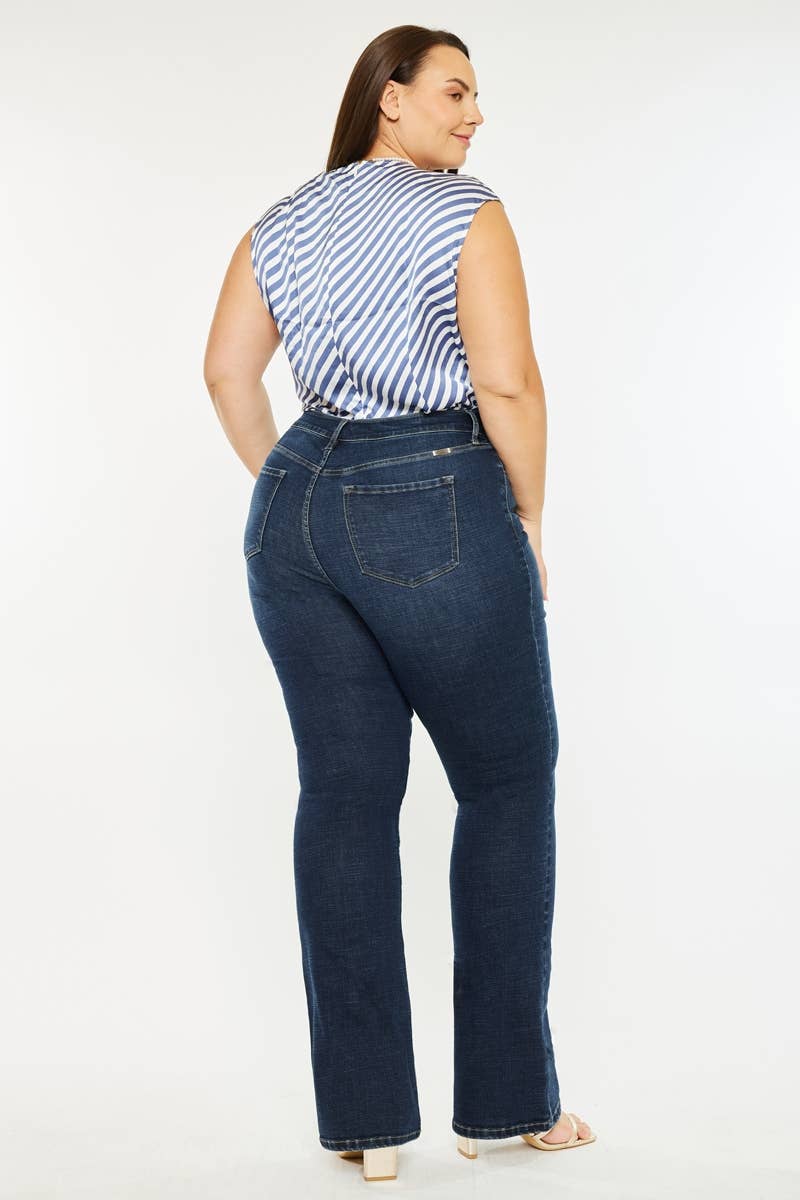 CURVY HIGH RISE BOOTCUT JEANS