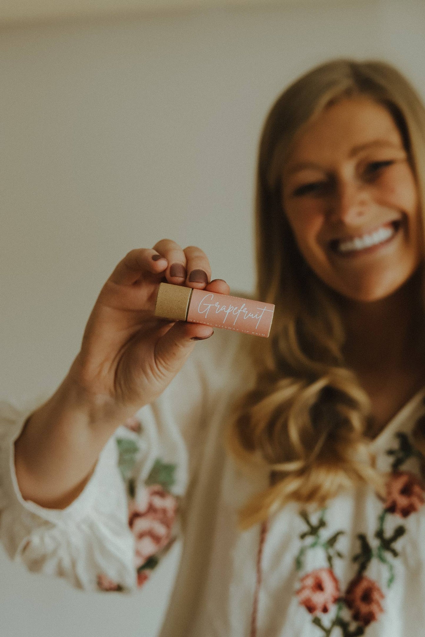 Beeswax Lip Balm Plastic-Free: Grapefruit