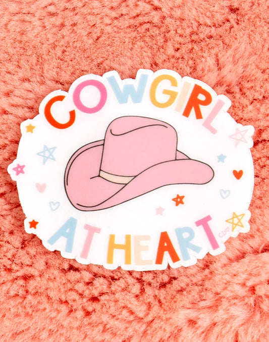 Cowgirl At Heart Sticker