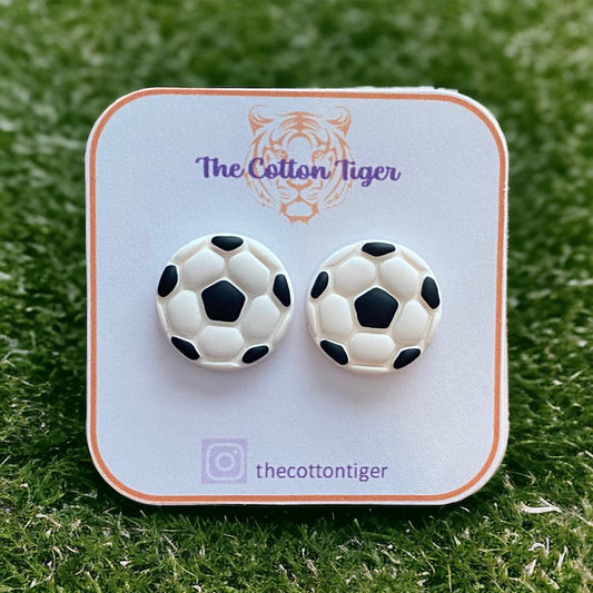 Soccer Stud Earrings