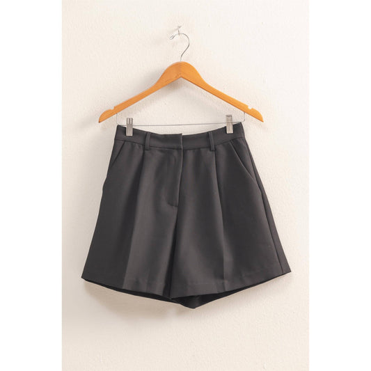 Mandy High Waist Pleated Chic Shorts