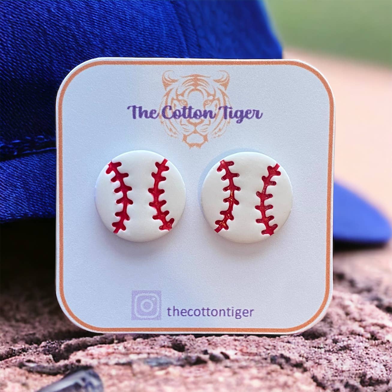 Baseball Stud Earrings