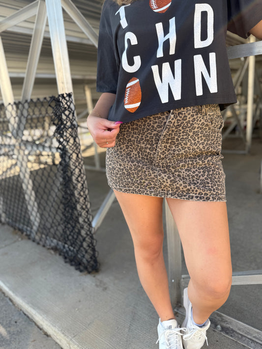 Leo mini skirt