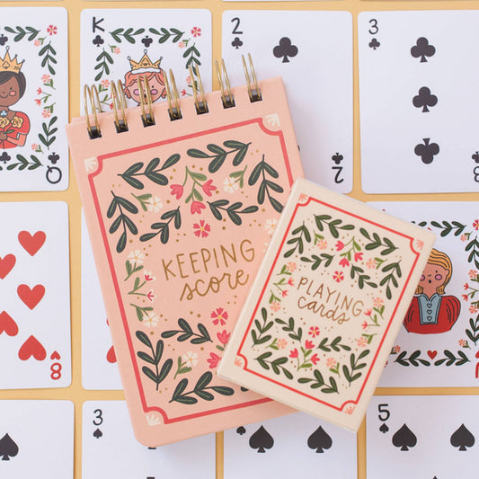 Game Night Set of Playing Cards & Notebook