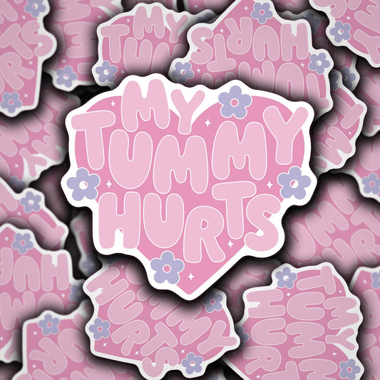 My Tummy Hurts Heart / Sticker