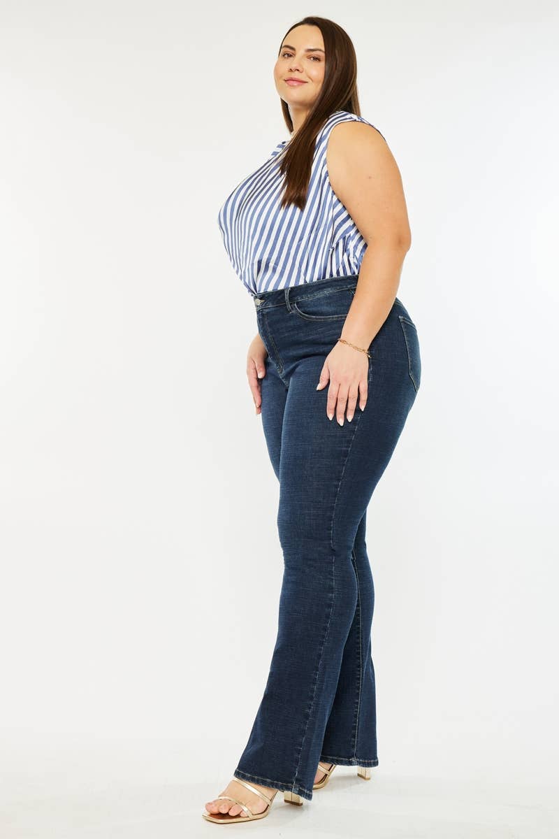CURVY HIGH RISE BOOTCUT JEANS