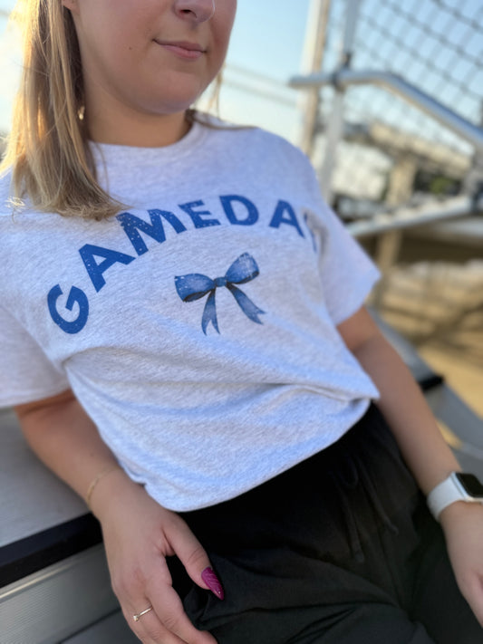 Blue Bow Gameday Tee