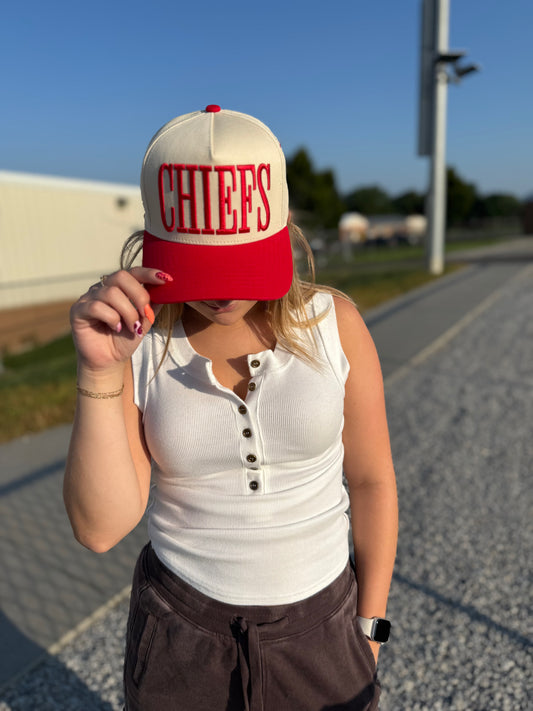 CHEIFS embroidered hat