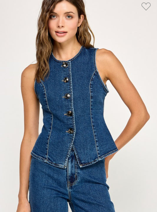 Skyler Denim Vest
