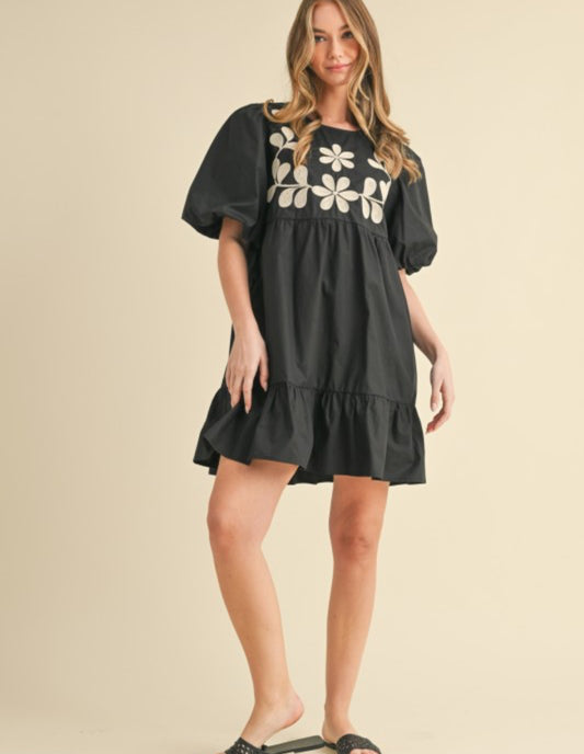 Camellia Puff Sleeve Dress