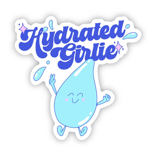 Hydrated Girlie Happy Water Sticker