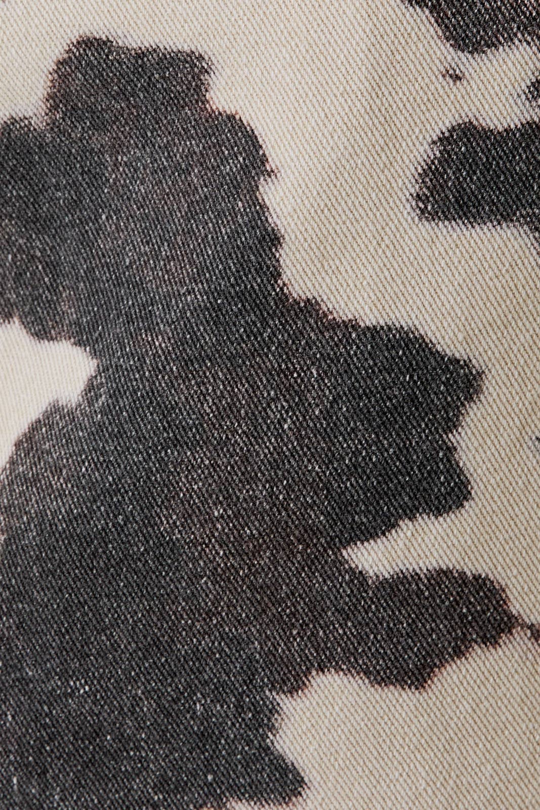 COW PRINT POCKET DETAIL MINI SKIRT